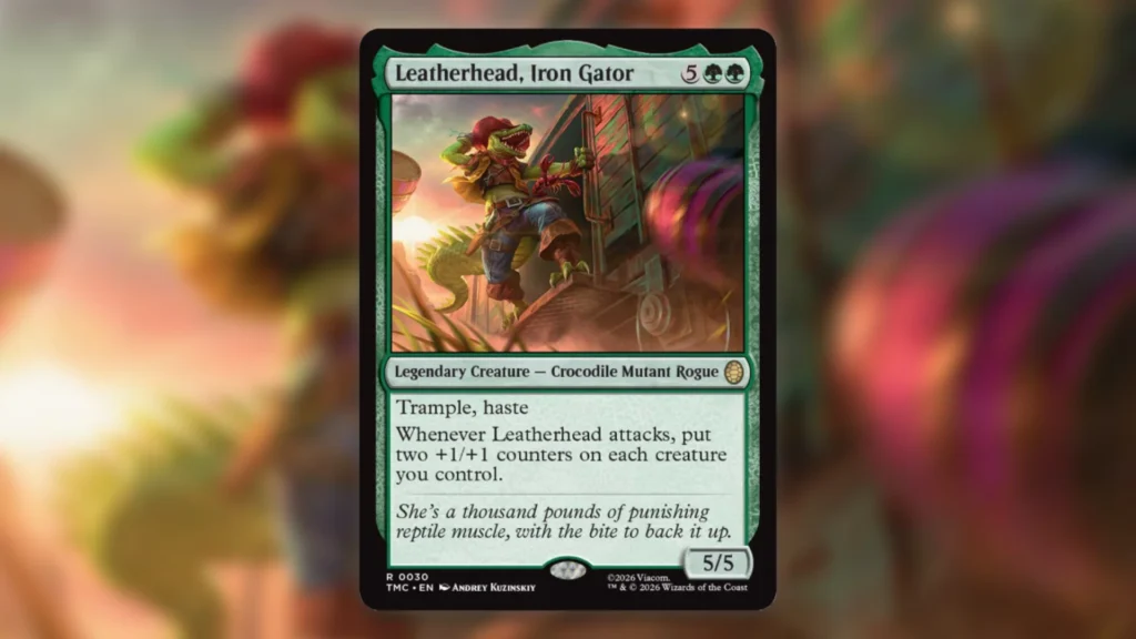 MTG TMNT Commander Spoilers Leatherhead Iron Gator