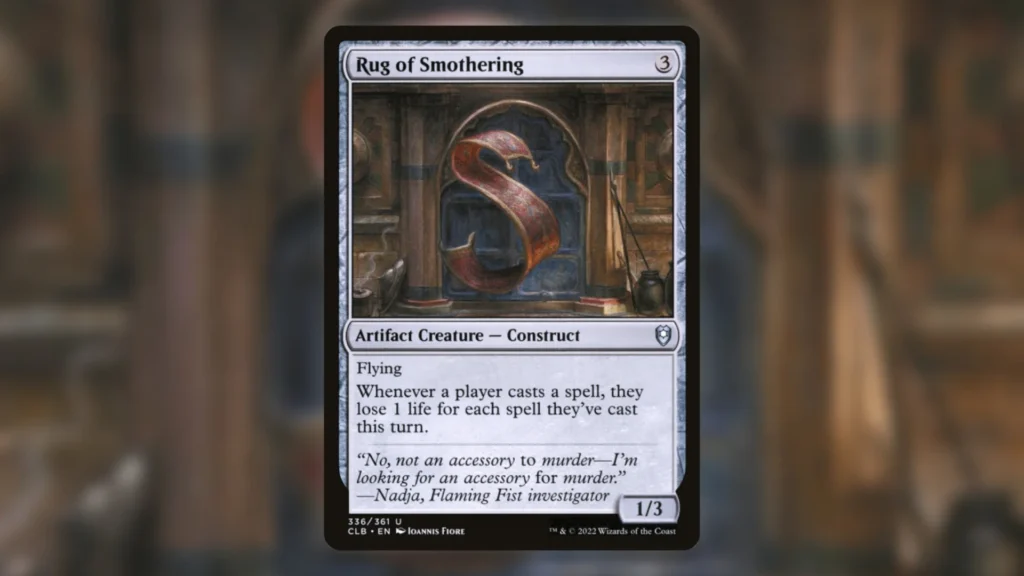 Underplayed Stax Creatures MTG Rug of Smothering