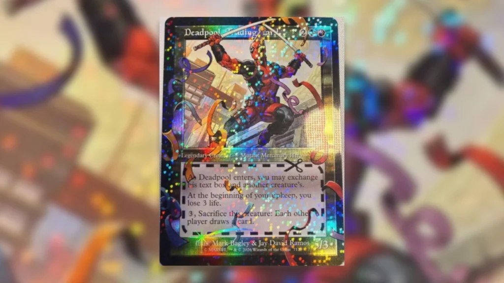 Deadpool Trading Card Secret Lair Bonus