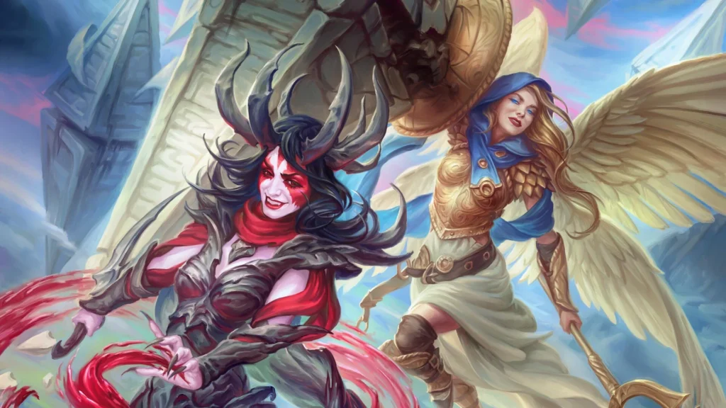Drana and Linvala | March of the Machine | Art by Raluca Marinescu