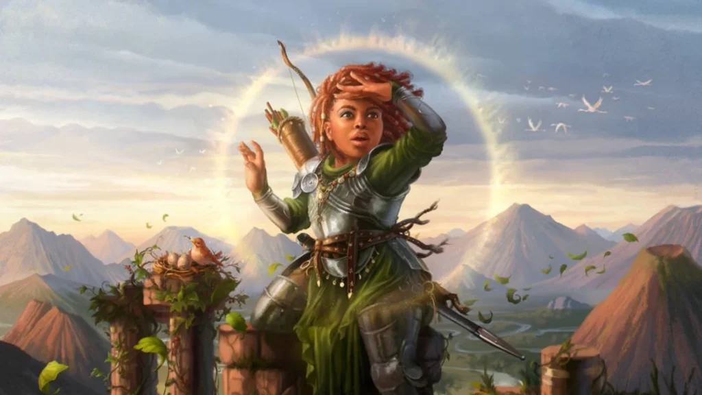 Mazzy, Truesword Paladin | Commander Legends: Battle for Baldur's Gate | Art by Justyna Gil