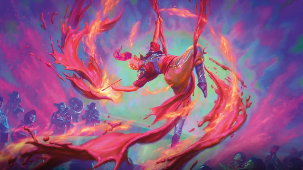 Improvisation Capstone | Secrets of Strixhaven | Art by Marta Nael