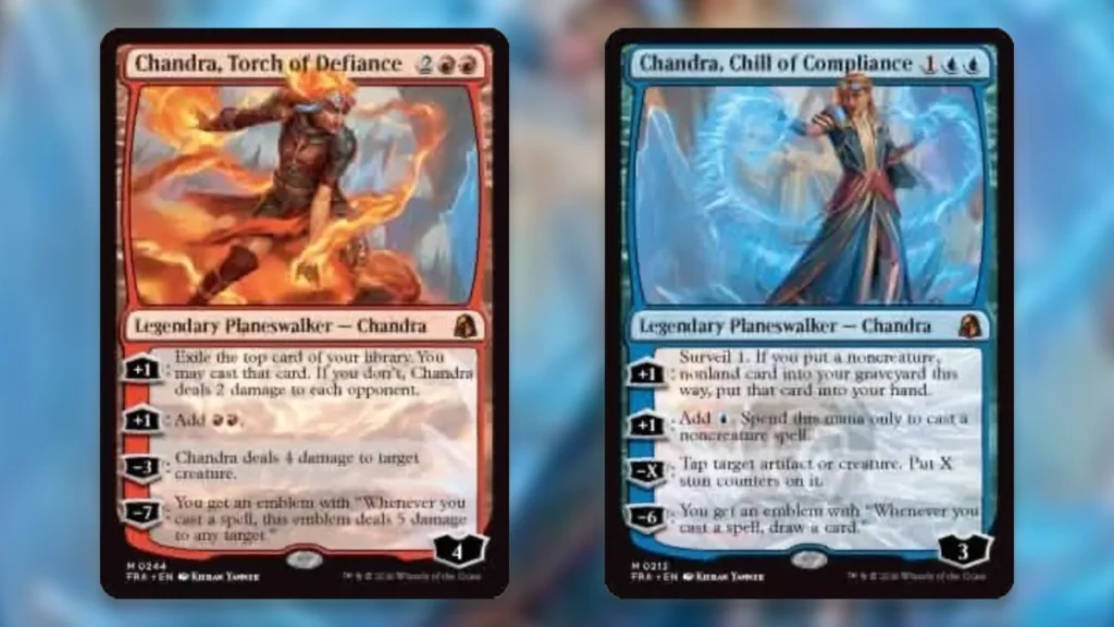 MTG Reality Fracture Leaks Chandra Torch of Defiance Chill of Compliance