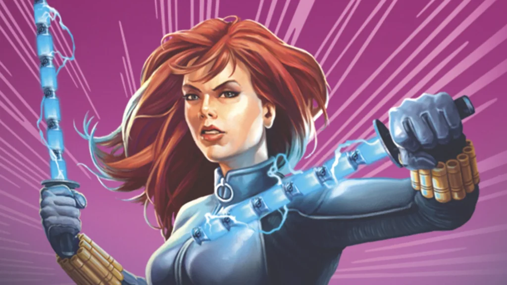 Marvel Super Heroes Black Welcome Deck Black Widow Art