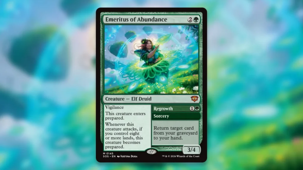 Secrets of Strixhaven Quandrix Spoilers Emeritus of Abundance