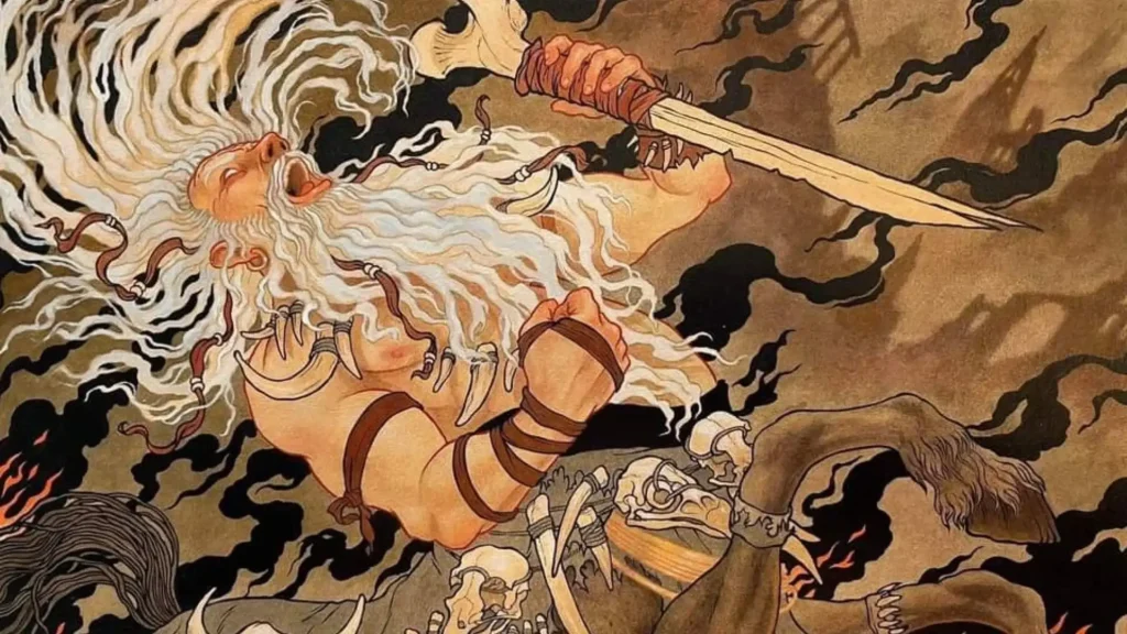 Yarus, Roar of the Old Gods | Murders at Karlov Manor | Art by Peter Diamond