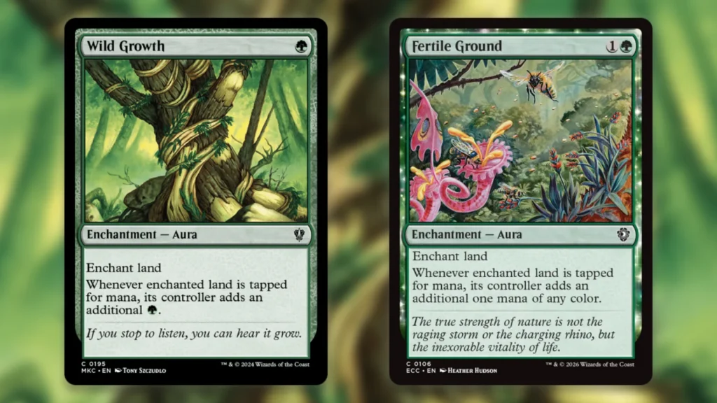 Budget Green Ramp MTG Commander Land Enchantments