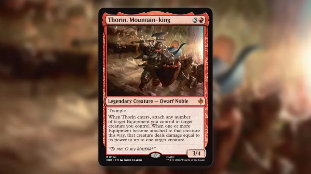 MTG The Hobbit Spoilers Thorin Mountain-king