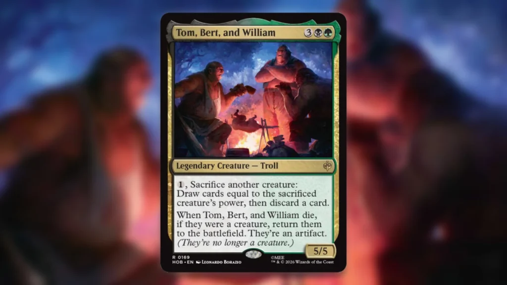 MTG The Hobbit Spoilers Tom Bert and William